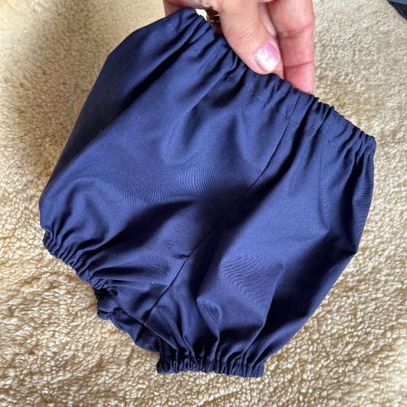 Navy Blue Baby bloomers,  Size Small, Diaper Covers - Picture 3 of 3